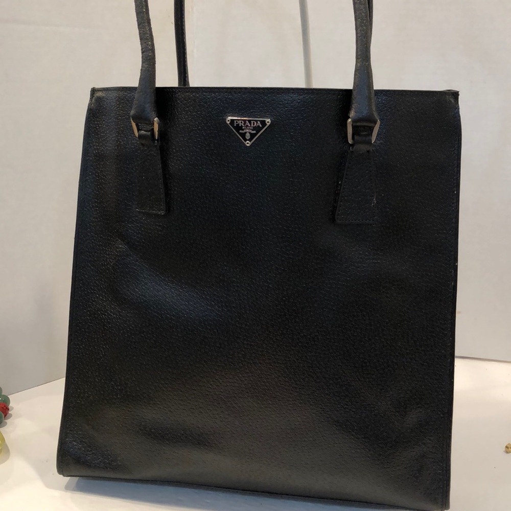 Prada Leather stream line Tote